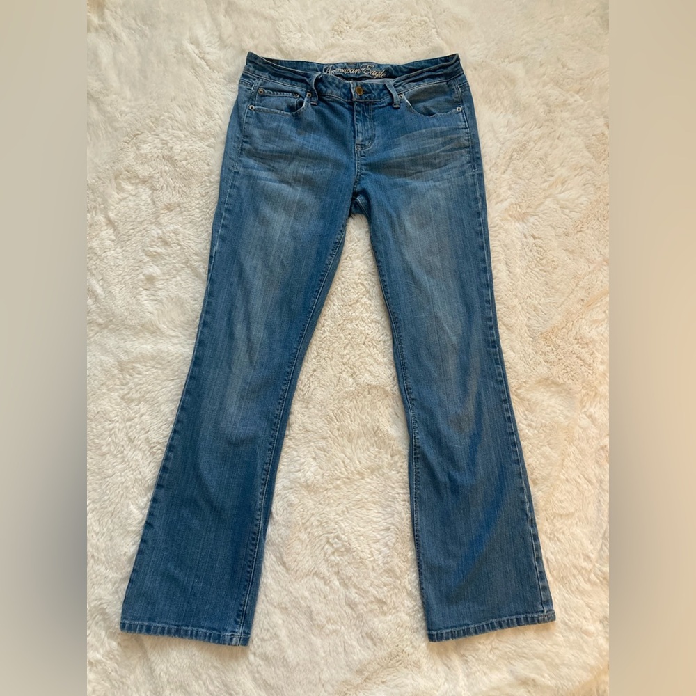 American Eagle Outfitters TRUE LOW RISE 2000’s Blue Boot Cut Jeans